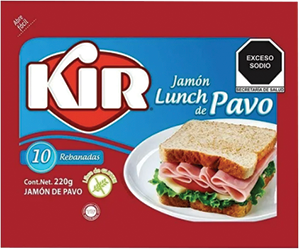 Jamón Lunch de Pavo Kir 220g
